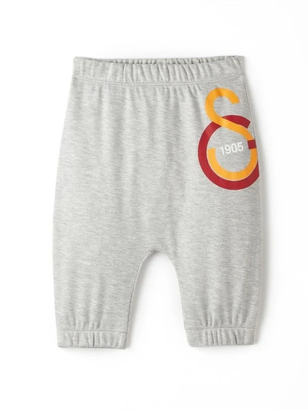 Galatasaray Orijinal Logo Baskılı Bebek Eşofman Altı Gri ürün görseli 1