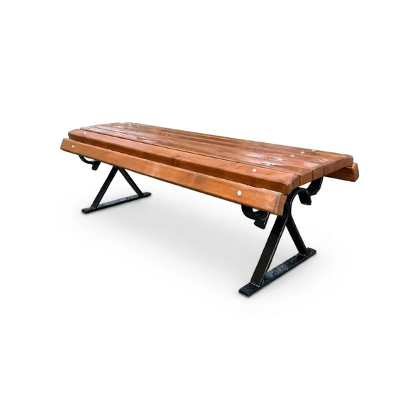 Motifli Arkalıksız Oturma Bankı – 145 cm ürün görseli 1