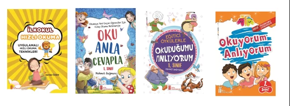 Ata 1.Sınıf Hızlı Okuma Seti (4 Kitap) ürün görseli 1