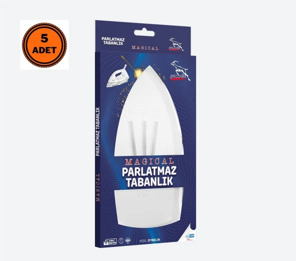 5 Adet Gazella Teflon Ekstra Ütü Altlığı Tabanlık Yanmaz Yapışmaz ürün görseli 1