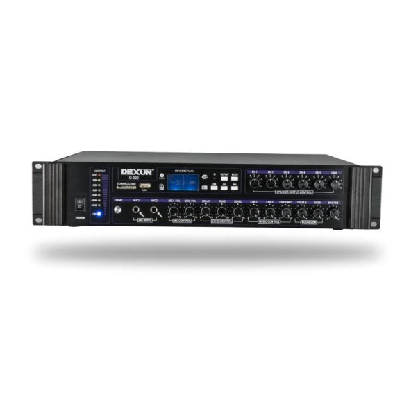 DEXUN D-300 250Watt/100V 6 Zone Hat Trafolu Anfi ürün görseli 1