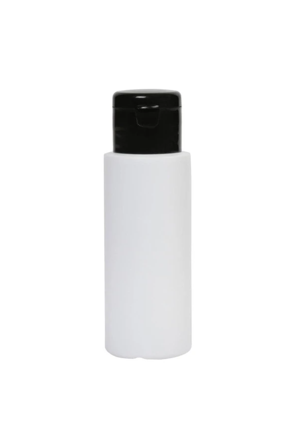 60ml-fliptop - Siyah Kapalı-dezenfektan-kolonya-likit Şişe-10 Adet ürün görseli 1