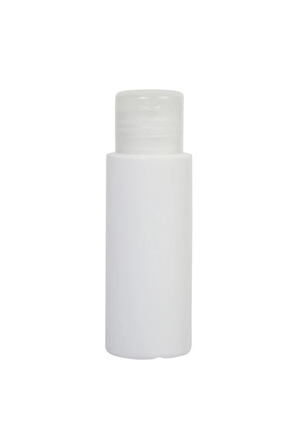 60ml-fliptop - Şeffaf Kapalı-dezenfektan-kolonya-likit Şişe-10 Adet ürün görseli 1