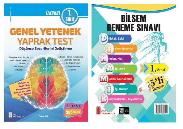 Ata 1.Sınıf Bilsem Sınavlarına Hazırlık Test + 5 li Deneme Sınavı ürün görseli 1