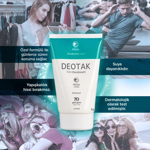 Deotak Krem Deodorant Fresh 35ml - Resim 3