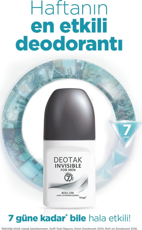 Deotak Invisible Men Roll On Deodorant 35 ml - Resim 4