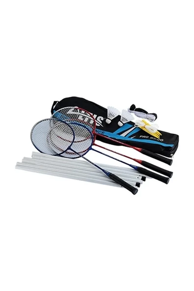 ALTIS BS20 BADMINTON RAKET SET 4 RAKET 3 TOP SİYAH ürün görseli 1