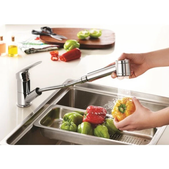 Artema Harmony XL A42147 Pull-Out Eviye Bataryası, Krom - Resim 2