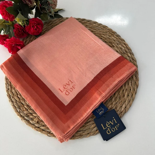 Levi'dor Kehribar Eşarp Somon LTR0207 ürün görseli 1