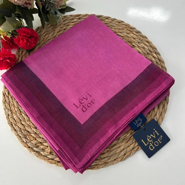 Levi'dor Kehribar Eşarp Fuşya LTR0214 ürün görseli 1