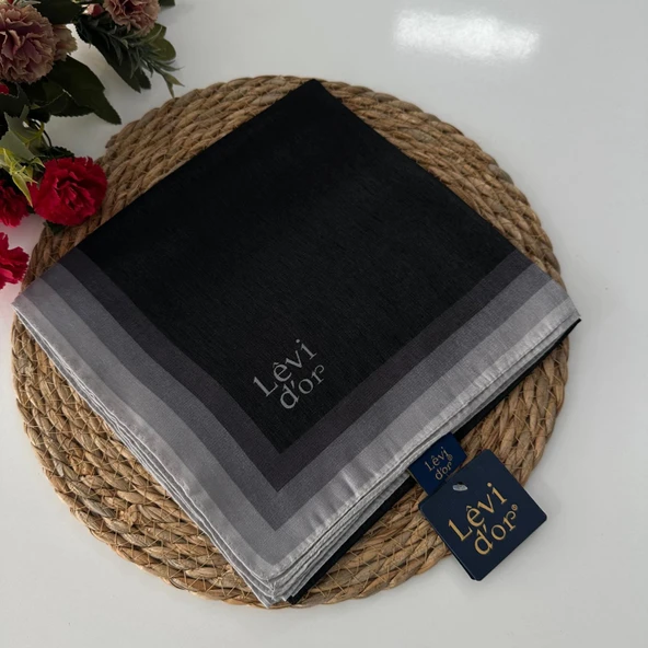 Levi'dor Kehribar Eşarp Siyah LTR0201 ürün görseli 1