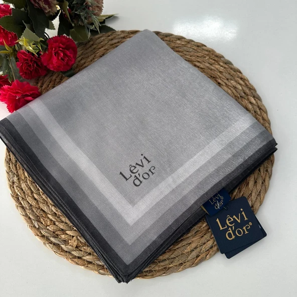 Levi'dor Kehribar Eşarp Açık Gri LTR0202 ürün görseli 1