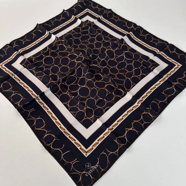 Vissona Twill İpek Eşarp Lacivert IPK1605 ürün görseli 1