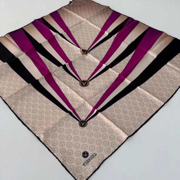 Vissona Twill İpek Eşarp IPK3105 ürün görseli 1