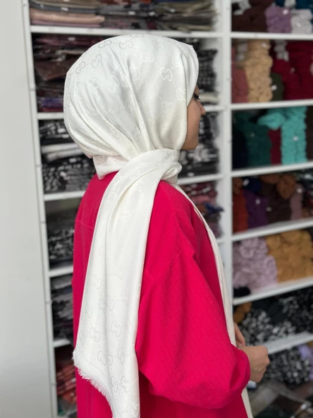 G Desen Çift Taraflı Premium Jakar Şal JSP0104 ürün görseli 1
