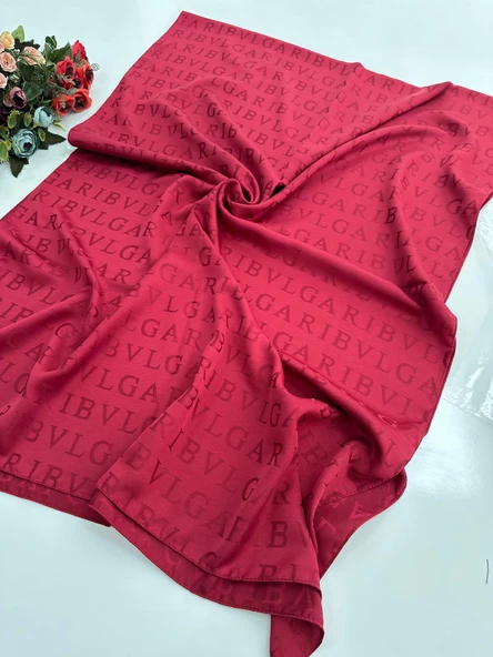 Locella Jakar Şal B Desen Bordo JSL0915 ürün görseli 1