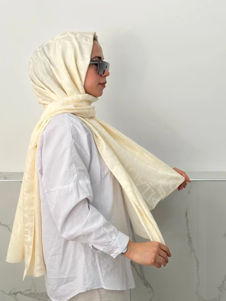 Locella Jakar Şal Krem JSL1118 ürün görseli 1