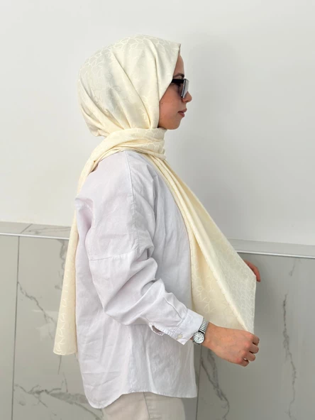 Locella Jakar Şal Krem JSL1212 ürün görseli 1