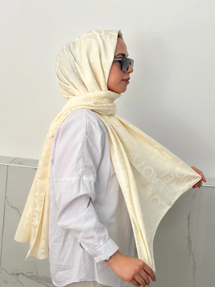 Locella Jakar Şal Krem JSL1118 - Resim 2