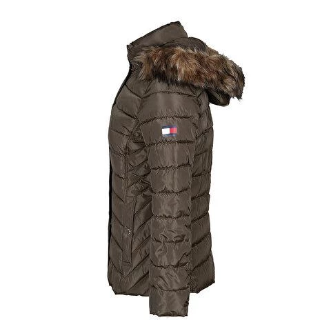 Tommy Hilfiger Kadın Mont Yeşil - Resim 3