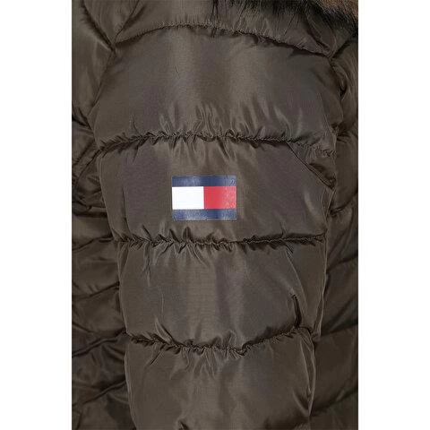 Tommy Hilfiger Kadın Mont Yeşil - Resim 4