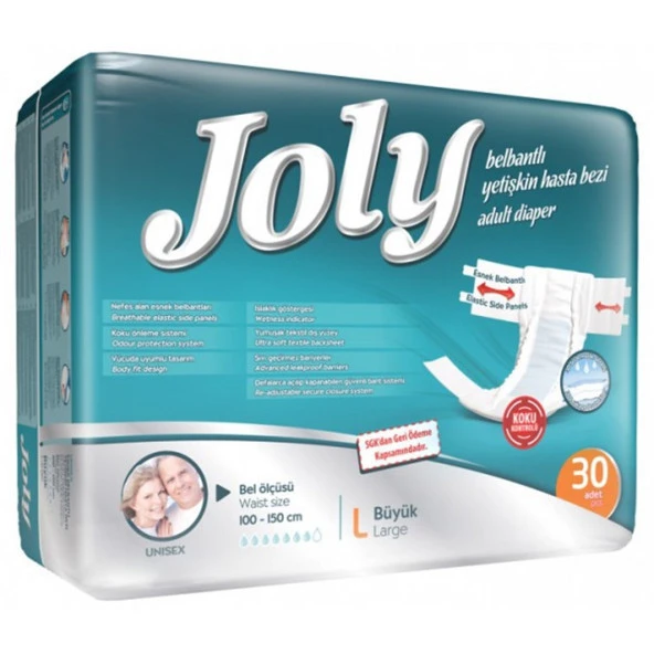 Joly Belbantlı Hasta Bezi Large (Büyük Boy) 30 Adet ürün görseli 1