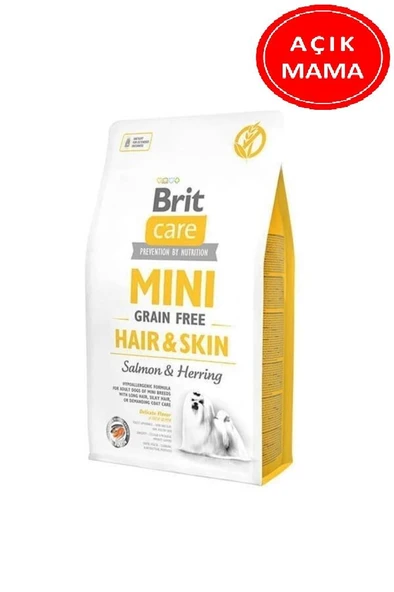 Brit Care Hypoallergenic Mini Hair Skin Somonlu Tahılsız Köpek Maması 1 Kg AÇIK ürün görseli 1