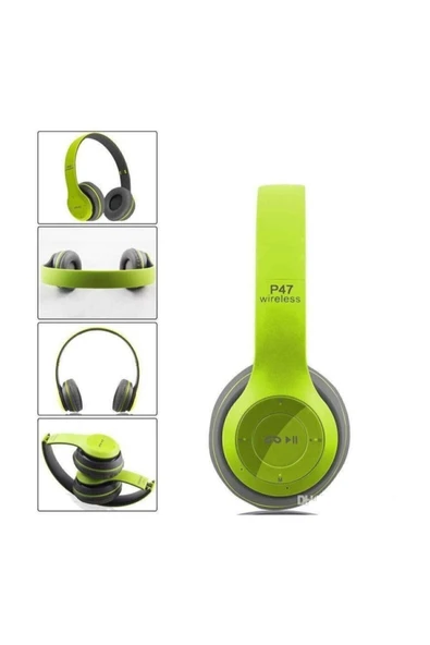 AbaTech Ios 14 PRO - 14 PRO MAX UYUMLU P47 YEŞİL BLUETOOTH KABLOSUZ KULAKLIK ürün görseli 1