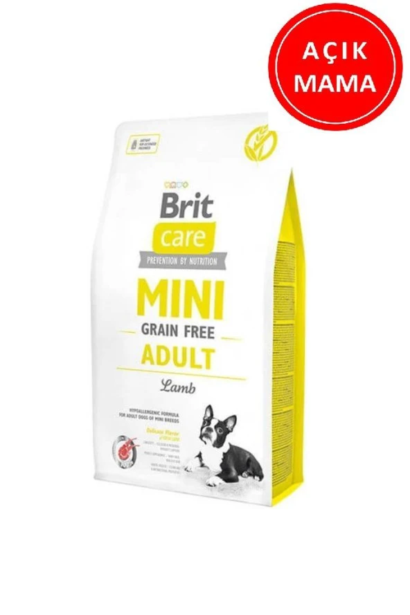 Brit Care Hypoallergenic Mini Kuzu Etli Tahılsız Köpek Maması 1 Kg AÇIK ürün görseli 1