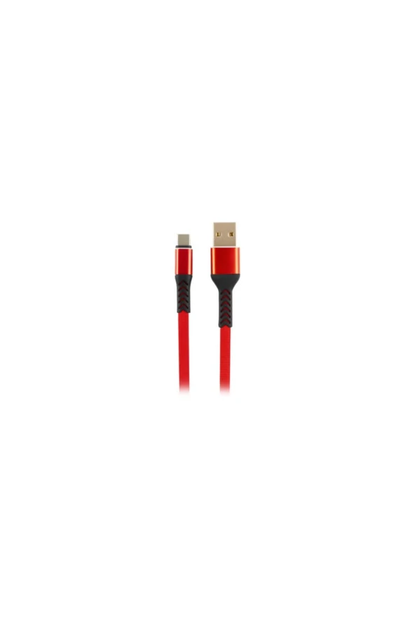 0008 2.4a Type-c Hızlı Şarj Kablosu 1 m Kırmızı ürün görseli 1