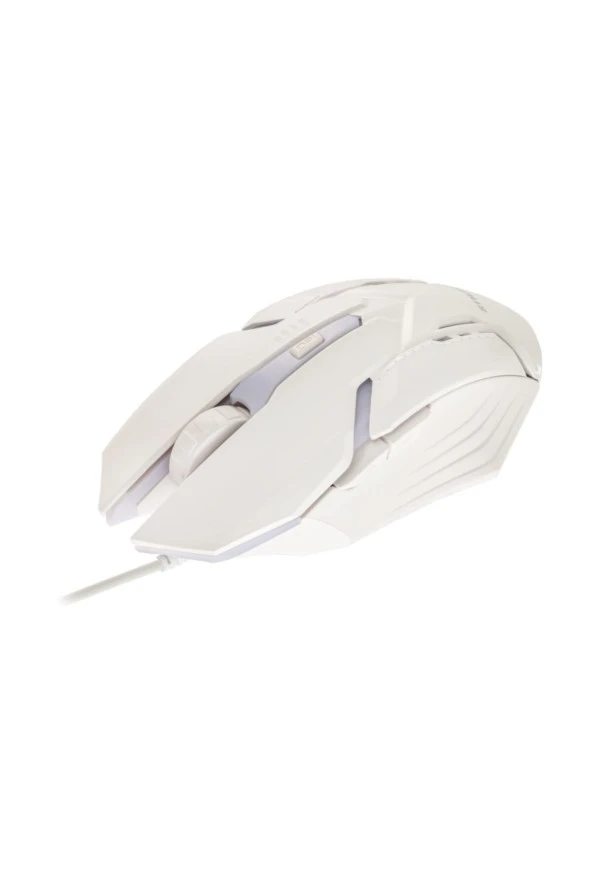 0191 Rgb Kablolu Gaming Mouse Beyaz ürün görseli 1