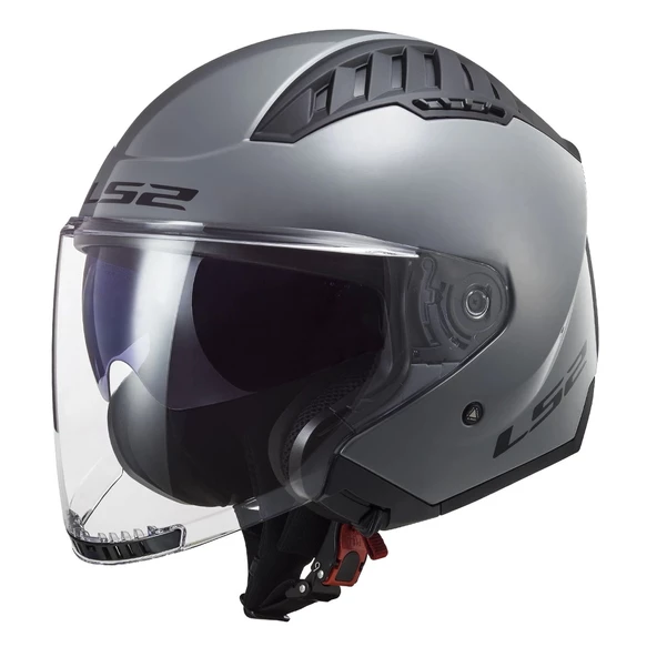 LS2 COOPTER 2 NARDO GRİ KASK (GÜNEŞ VİZÖRLÜ) ürün görseli 1