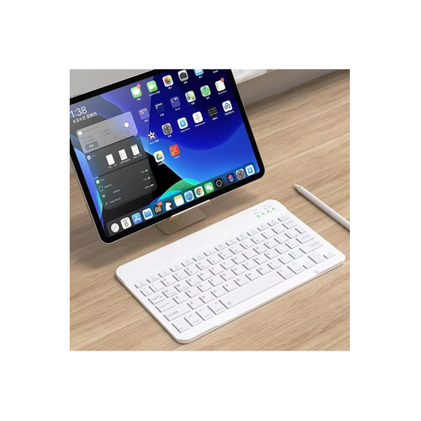 Ultra İnce Taşınabilir Kablosuz Bluetooth Klavye Mouse Seti - Resim 6