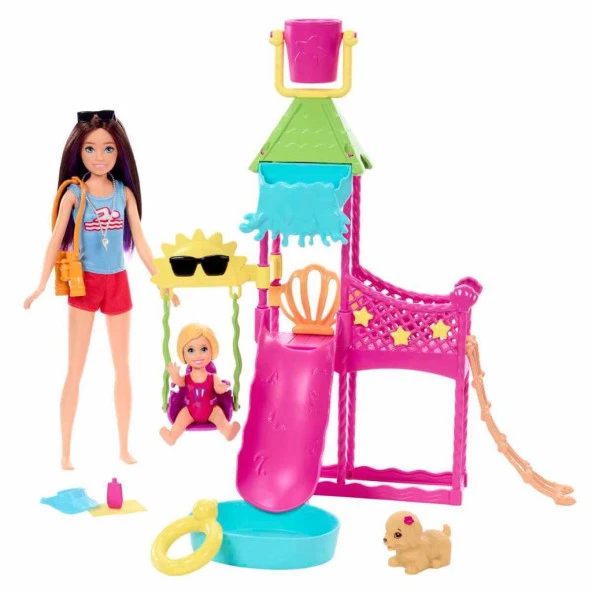 Barbie Skipper'ın Su Parkı Eğlencesi Oyun Seti HKD80 ürün görseli 1