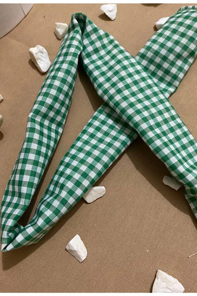 Ekoseli Saç Bandı - Resim 7