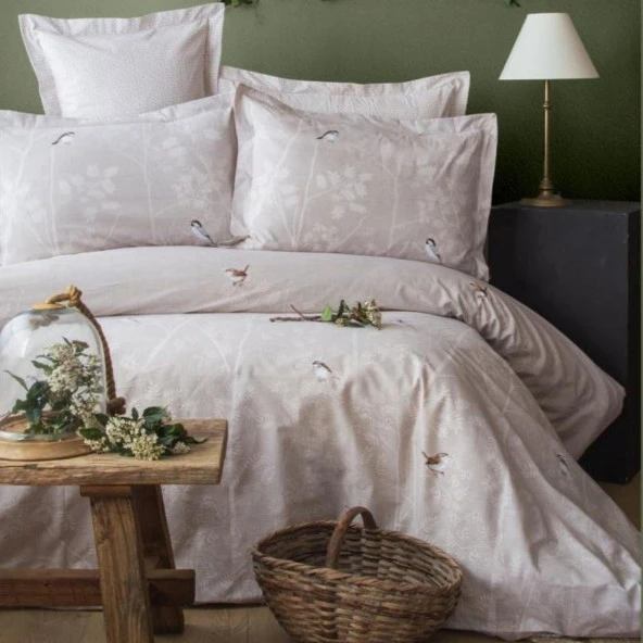 Apricitas Home Elysian Bej Tek Kişilik Nevresim Takımı ürün görseli 1