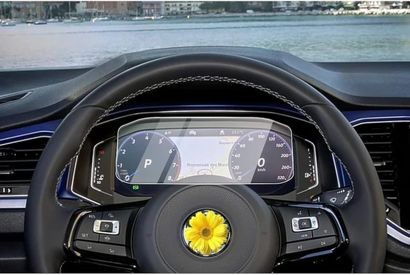 Volkswagen T-ROC 2019-2023 10.25 inç Dijital Gösterge Uyumlu 9H Nano Ekran Koruyucu ürün görseli 1