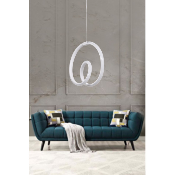 Zen Modern Sarkıt Led Avize Salon Mutfak Oda Hol Ledli Avize - Resim 2