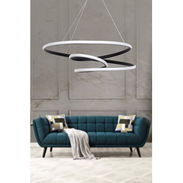 Salto Modern Sarkıt Led Avize Salon Mutfak Oda Ledli Avize ürün görseli 1