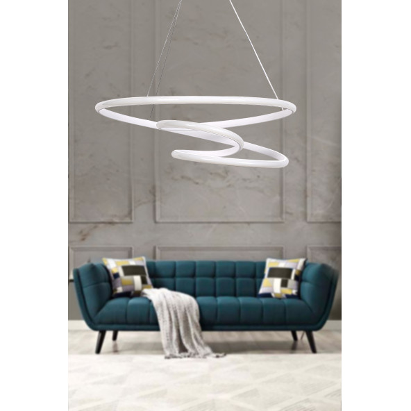 Salto Modern Sarkıt Led Avize Salon Mutfak Oda Ledli Avize - Resim 2