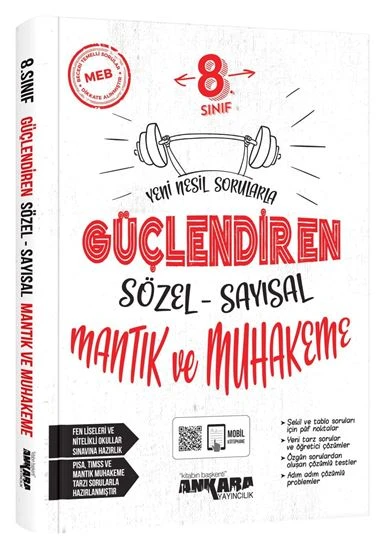 Ankara 2025 8. Sınıf Lgs Mantık Muhakeme Güçlendiren Soru Bankası ürün görseli 1