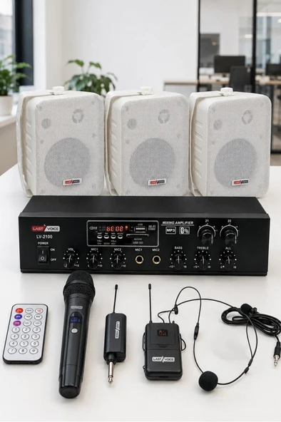 Lastvoice Soft Plus Paket-2 Hoparlör ve Anfi Mağaza Ses Sistemi ürün görseli 1