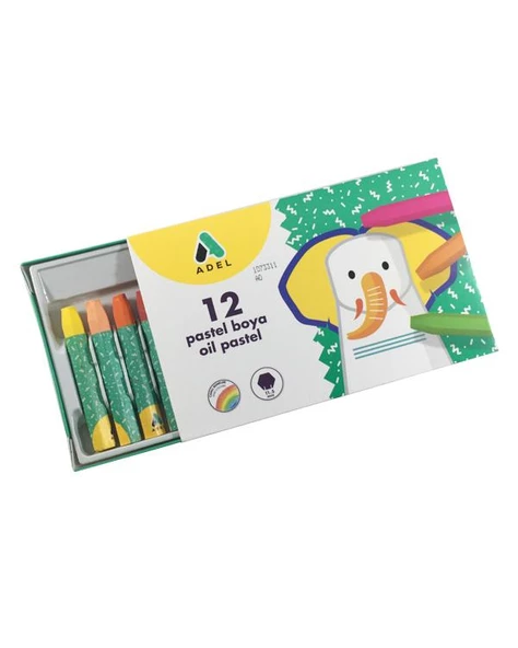 Adel 12li Pastel Boya Seti - Resim 2