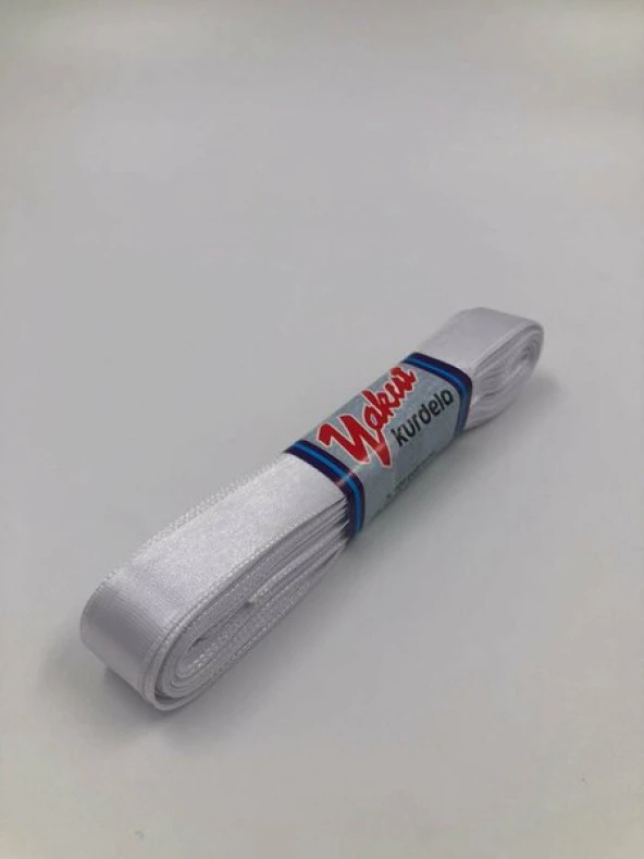 Yakut Kurdela Çift Taraflı Saten Beyaz 2 Cm * 10 M ürün görseli 1