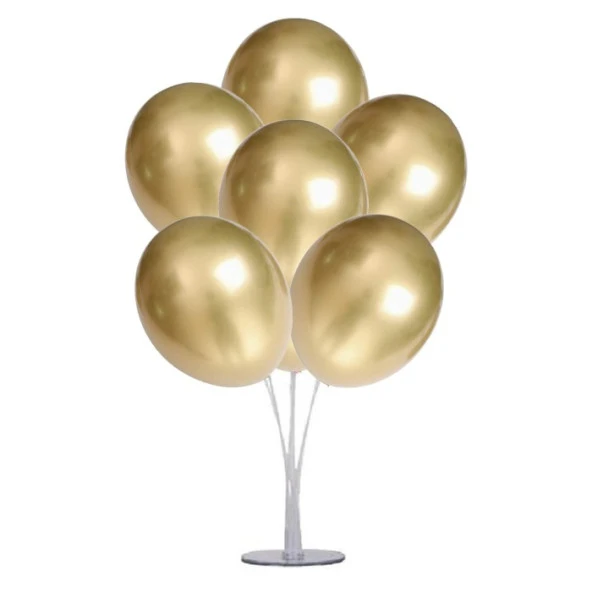 7 li Balon Demeti Krom Gold Balon ürün görseli 1