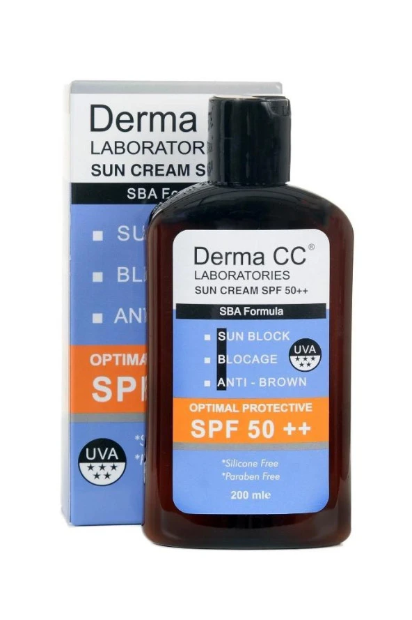 Derma Cc Güneş Kremi Spf50 ( Plus Plus ) 200ml - Sun Block - Antı Brown - Blocage ürün görseli 1