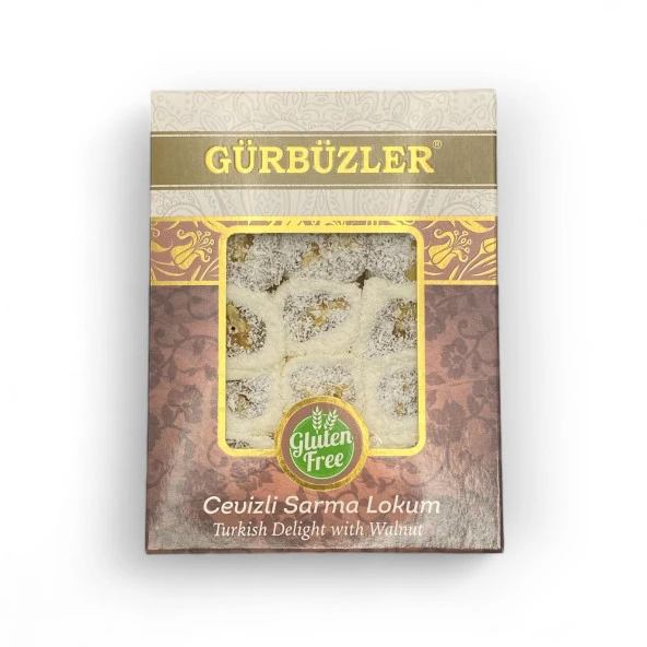 GÜRBÜZLER Glutensiz Cevizli Sarma Lokum 500g ürün görseli 1
