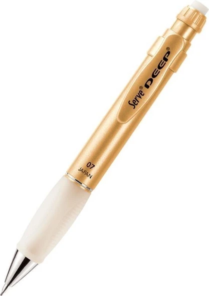 Serve Deep Mekanik Uçlu Kalem 0.7  mm Metalik Asil Altın ürün görseli 1