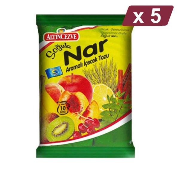 Altıncezve Nar Aromalı İçecek Tozu - Soğuk 450 G - 5Lİ PAKET ürün görseli 1