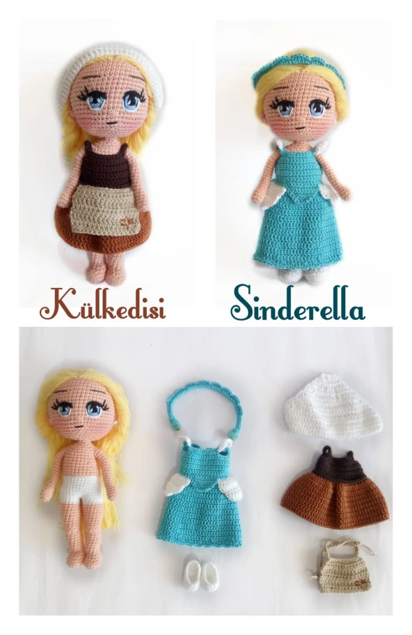 Sindirella (Külkedisi) Amigurumi Organik Oyuncak ürün görseli 1